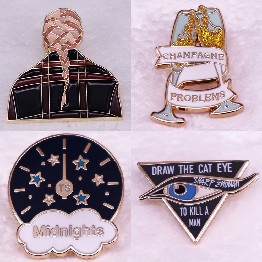 Bundle of 4 Taylor Swift Pins